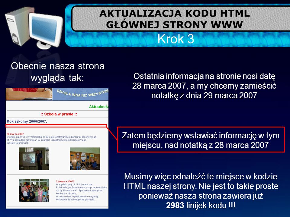 Aktualizowanie Strony Internetowej Ppt Pobierz